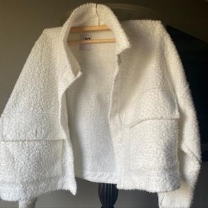 Fluffy white SO jacket